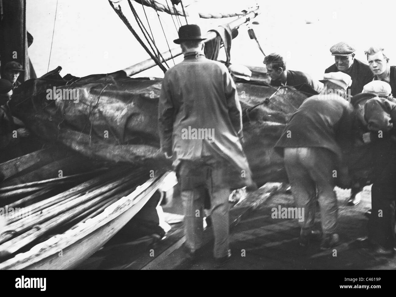 Il recupero dei resti della spedizione team di Salomon Andree, 1930 Foto Stock