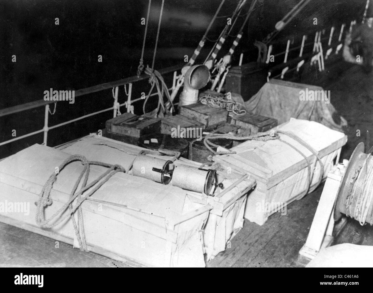 Il recupero dei resti della spedizione team di Salomon Andree, 1930 Foto Stock