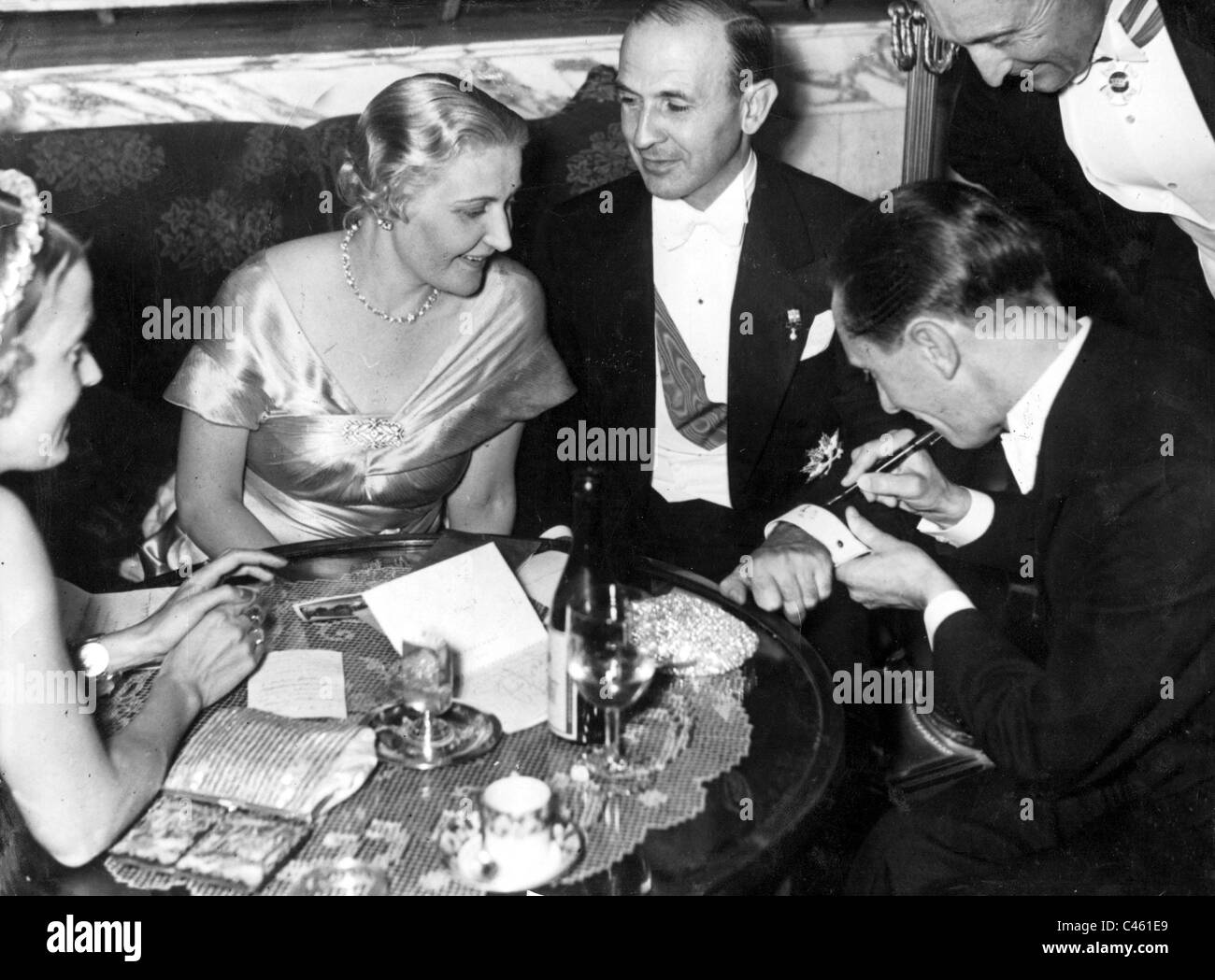 Reich Ministro Dr. Josef Goebbels con la moglie Magda Goebbels Foto Stock