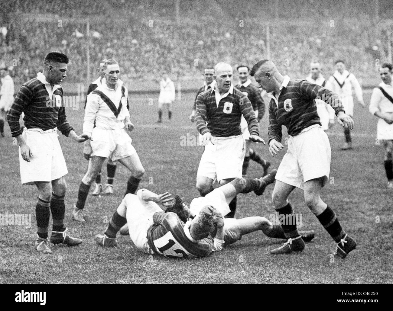Finale della Rugby League Cup 1935 Foto Stock