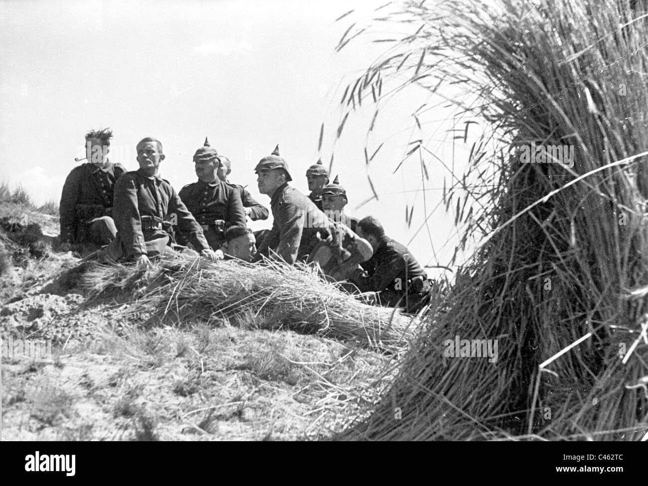Il tedesco di fanti nella Prussia orientale, 1914 Foto Stock