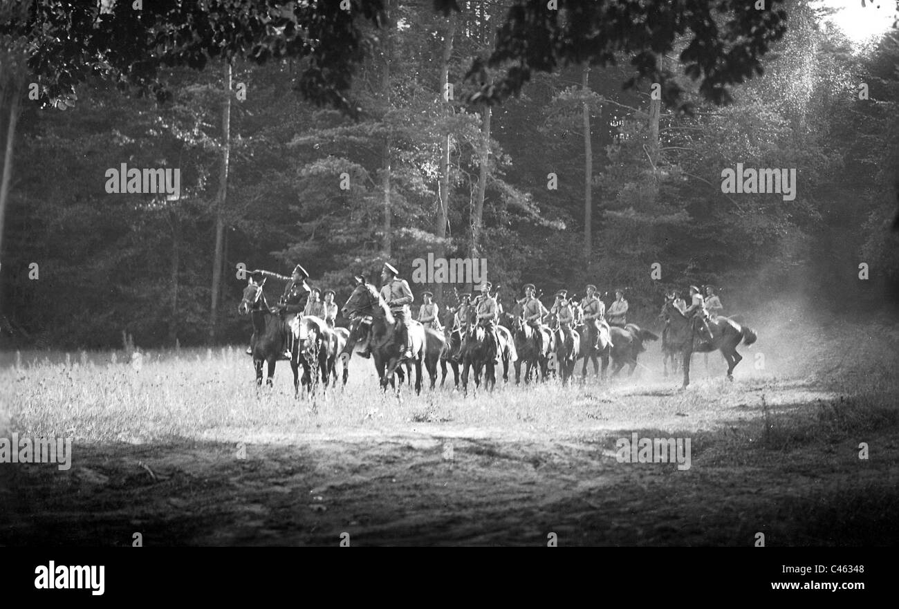 Le truppe russe nella battaglia di Tannenberg, 1914 Foto Stock