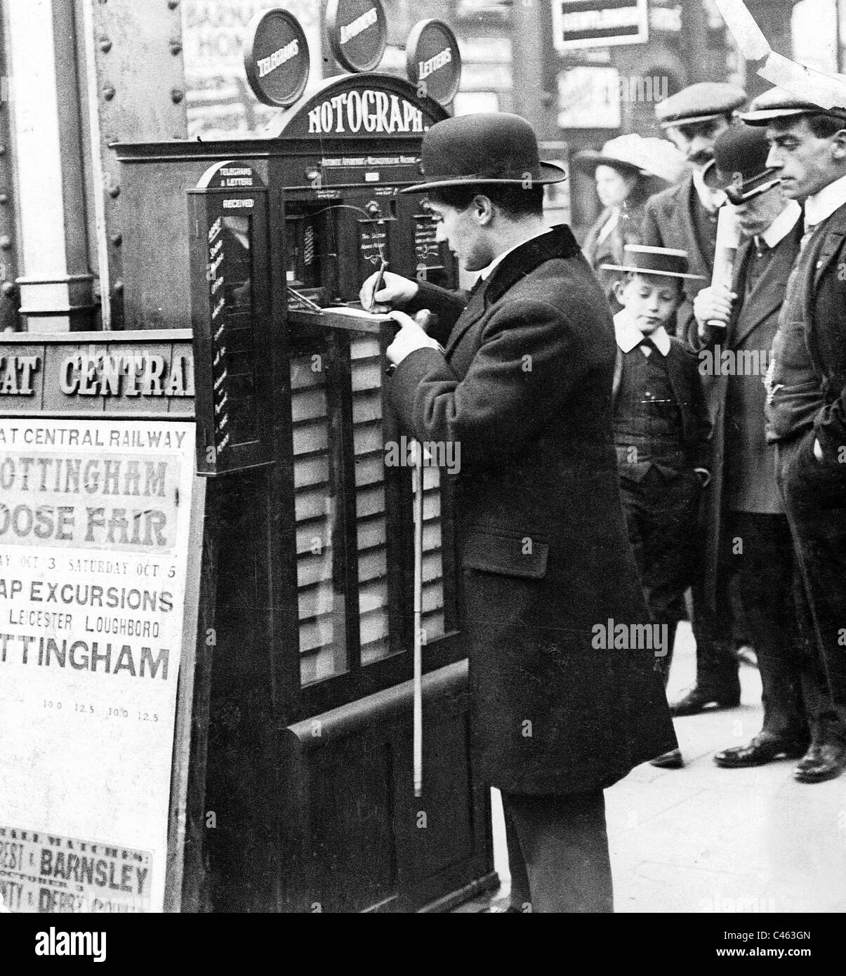 "Notograph', rendezvous macchina a Londra, 1912 Foto Stock