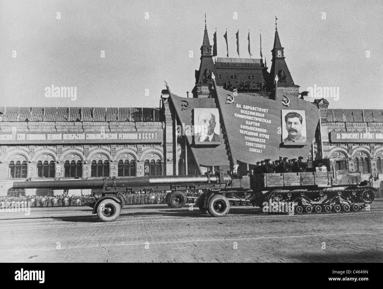 Sfilata per l anniversario della Rivoluzione di Ottobre, 1940 Foto Stock