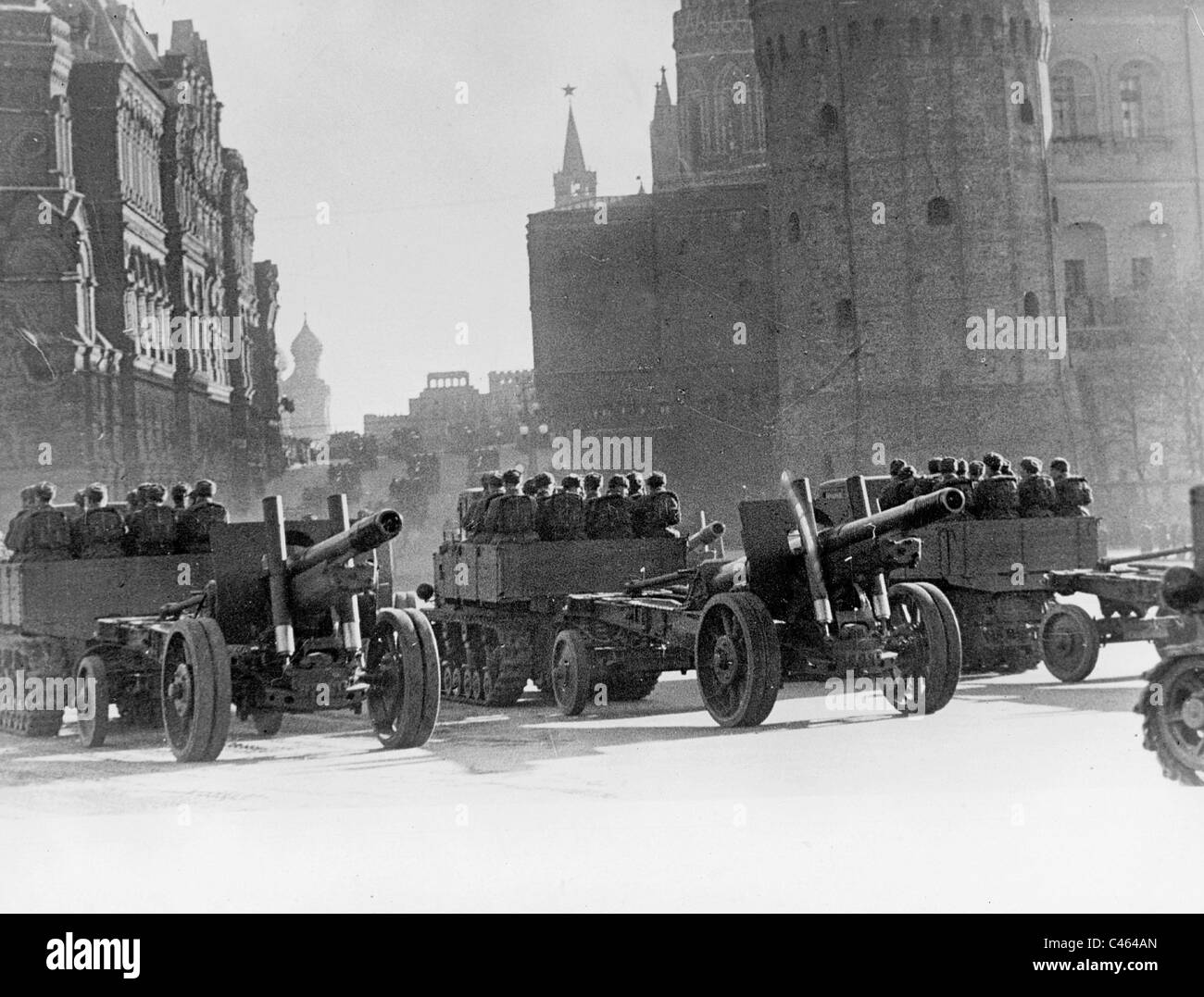 Sfilata per l anniversario della Rivoluzione di Ottobre, 1940 Foto Stock