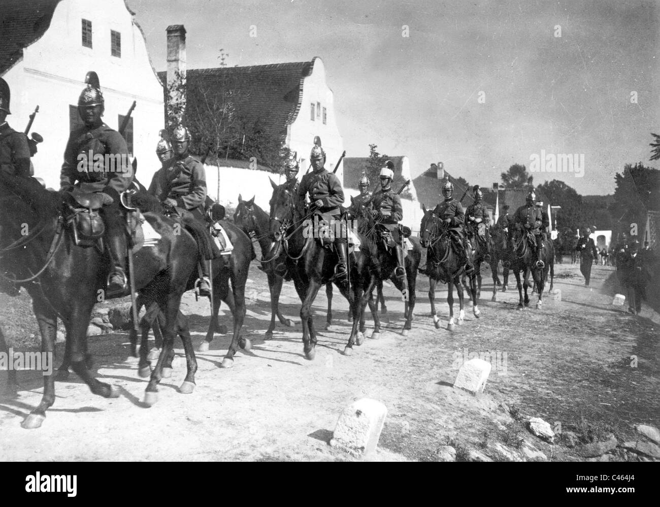 Dragoni austriaci, 1914 Foto Stock