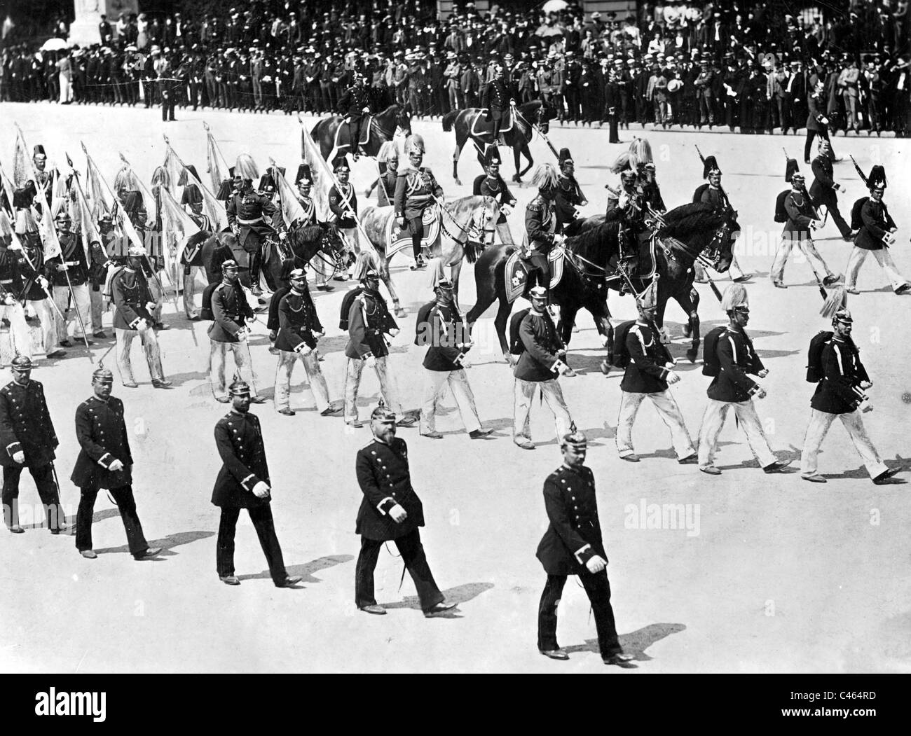 L'imperatore Guglielmo II a molla Parade, 1902 Foto Stock