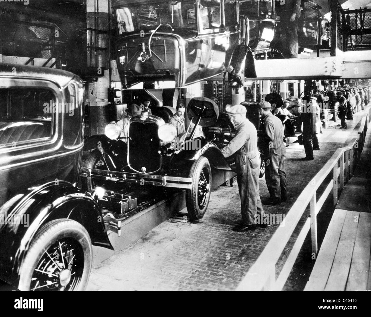 Ford fabbrica di automobili a Detroit, 1930 Foto Stock