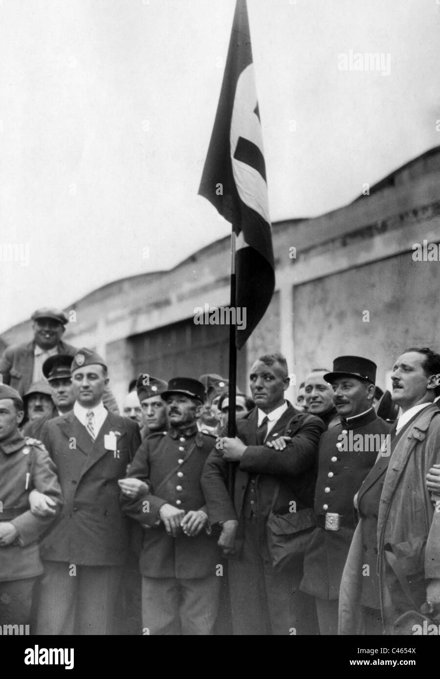 La Germania nazista: le delegazioni estere in Germania, Delegazioni tedesca all'estero, WW I veterani di giorni, gli scambi di giovani Foto Stock