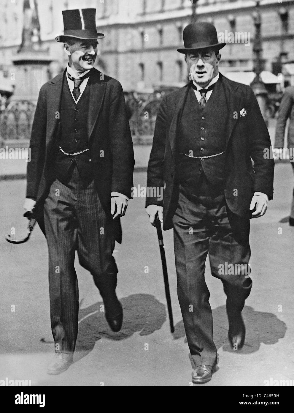 Arthur Neville Chamberlain e Stanley Baldwin Foto Stock