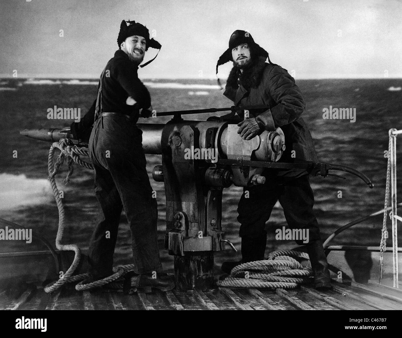 Due attori in "l'amore - uomini - e fiocine', 1939 Foto Stock