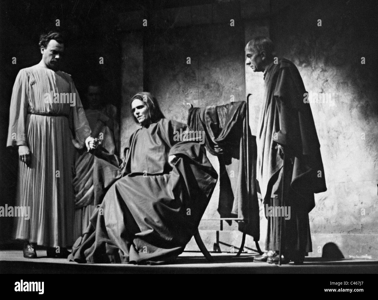 Ewald Balser, Maria Dietrich e Erich Ponto in Shakespeare 'Coriolan', 1937 Foto Stock