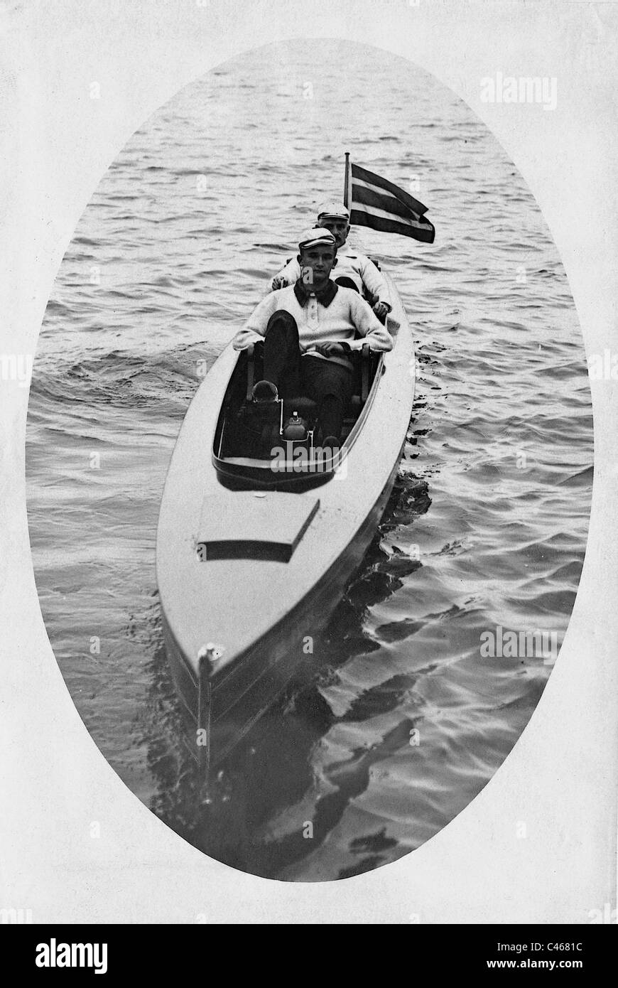 Pedalò, 1919 Foto Stock