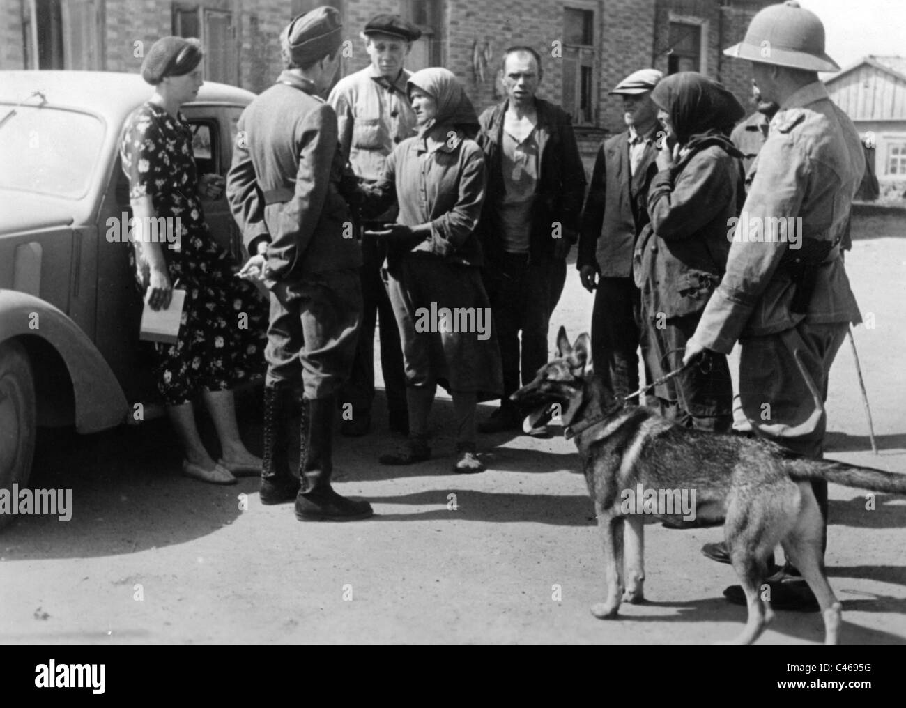 La seconda guerra mondiale: partigiani russi occupati in Unione Sovietica Foto Stock