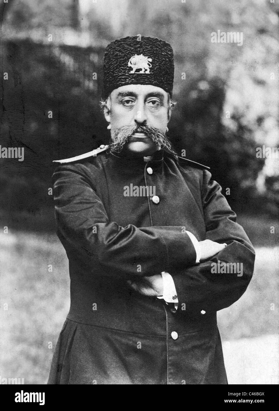 Mozaffar ad-Din Shah Qajar Foto Stock