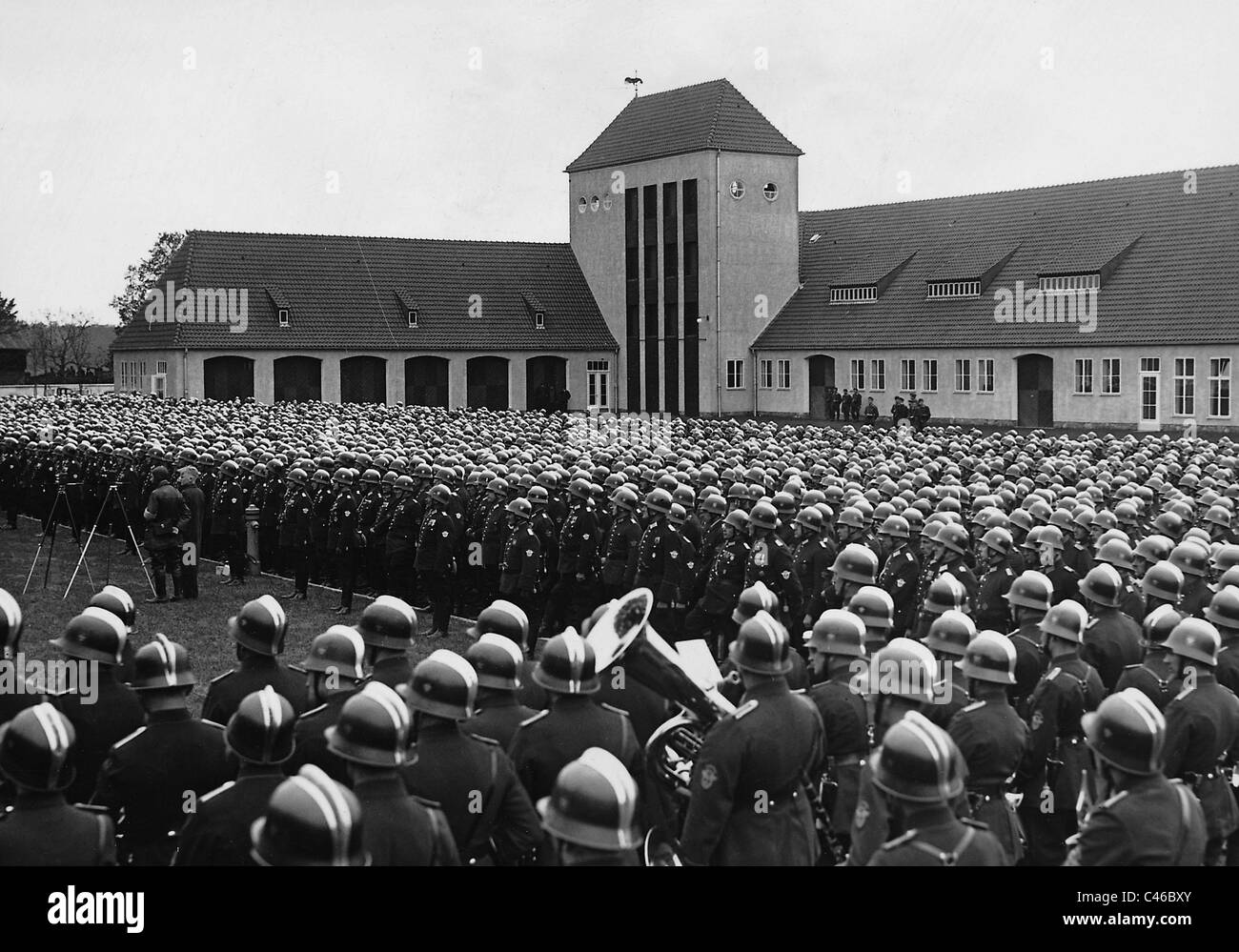 Inaugurazione della lotta antincendio scuola in Heyrothberge, 1938 Foto Stock