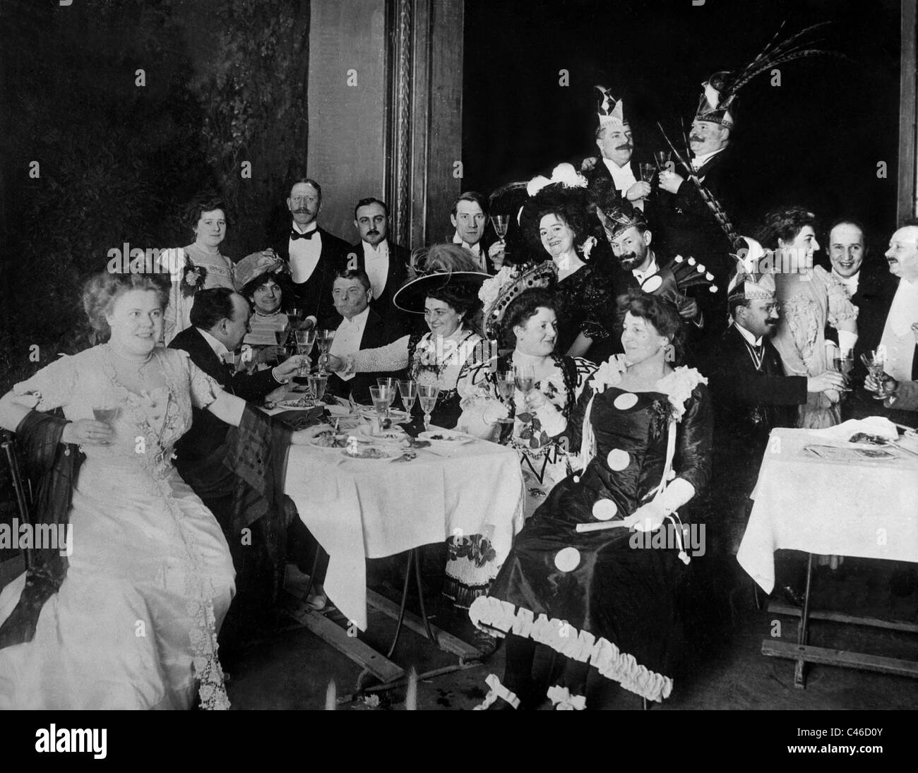 Festa di carnevale a Berlino, 1909 Foto Stock