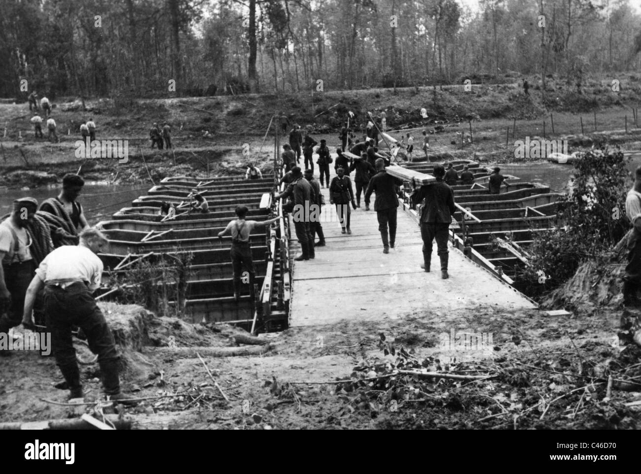 La seconda guerra mondiale: Tedesco pionieri Foto Stock