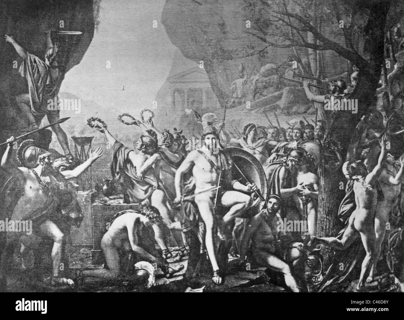 Leonidas in delle Termopili Foto Stock