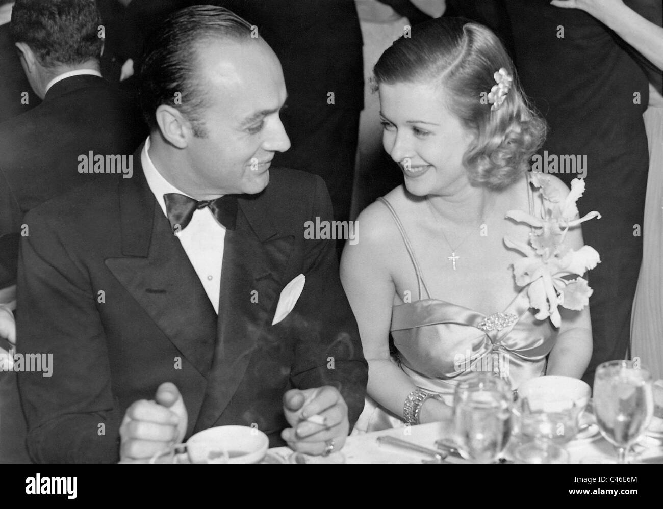 Charles Boyer e Joan Bennett, 1938 Foto Stock