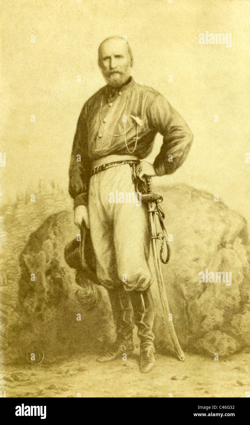 Giuseppe Garibaldi, Foto Stock