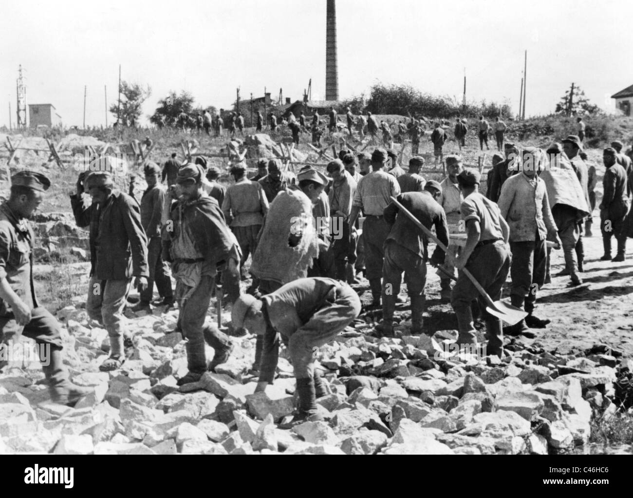La seconda guerra mondiale la popolazione civile: il lavoro forzato, 1941-1945 Foto Stock