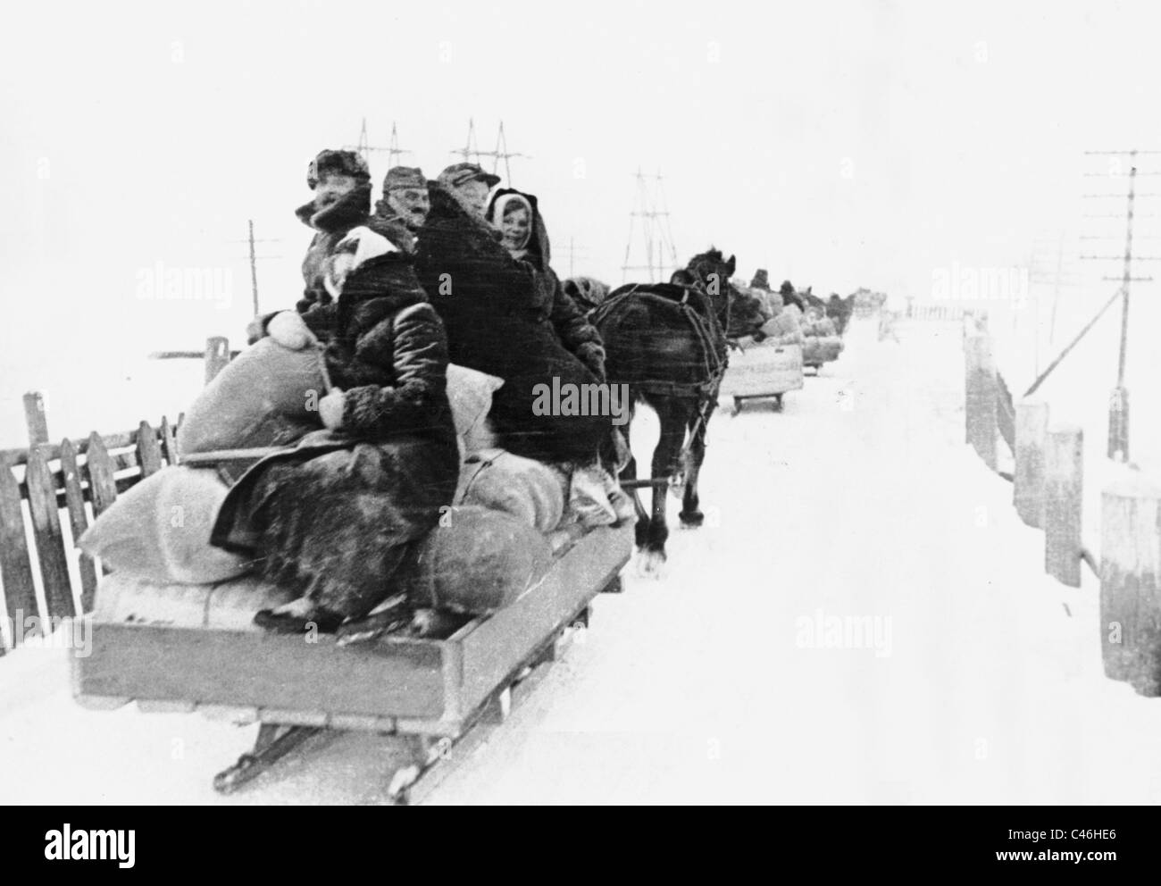 La seconda guerra mondiale la popolazione: tedeschi etnici nella Sovietunion, 1941-1945 Foto Stock