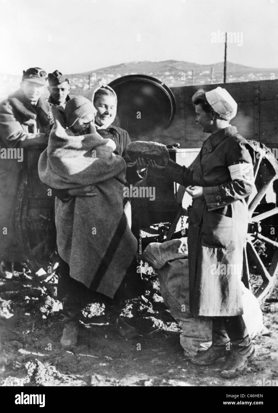 La seconda guerra mondiale la popolazione: tedeschi etnici nella Sovietunion, 1941-1945 Foto Stock