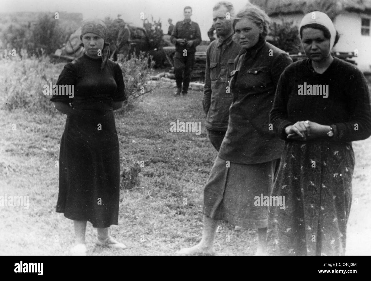 La seconda guerra mondiale e dei prigionieri di guerra russi: Donne nell'esercito rosso Foto Stock