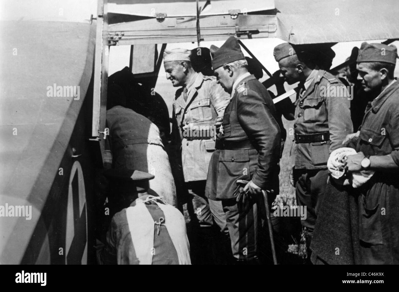 La seconda guerra mondiale: Italiano e truppe rumene combattimenti nella zona di Stalingrado, 1942-1943 Foto Stock