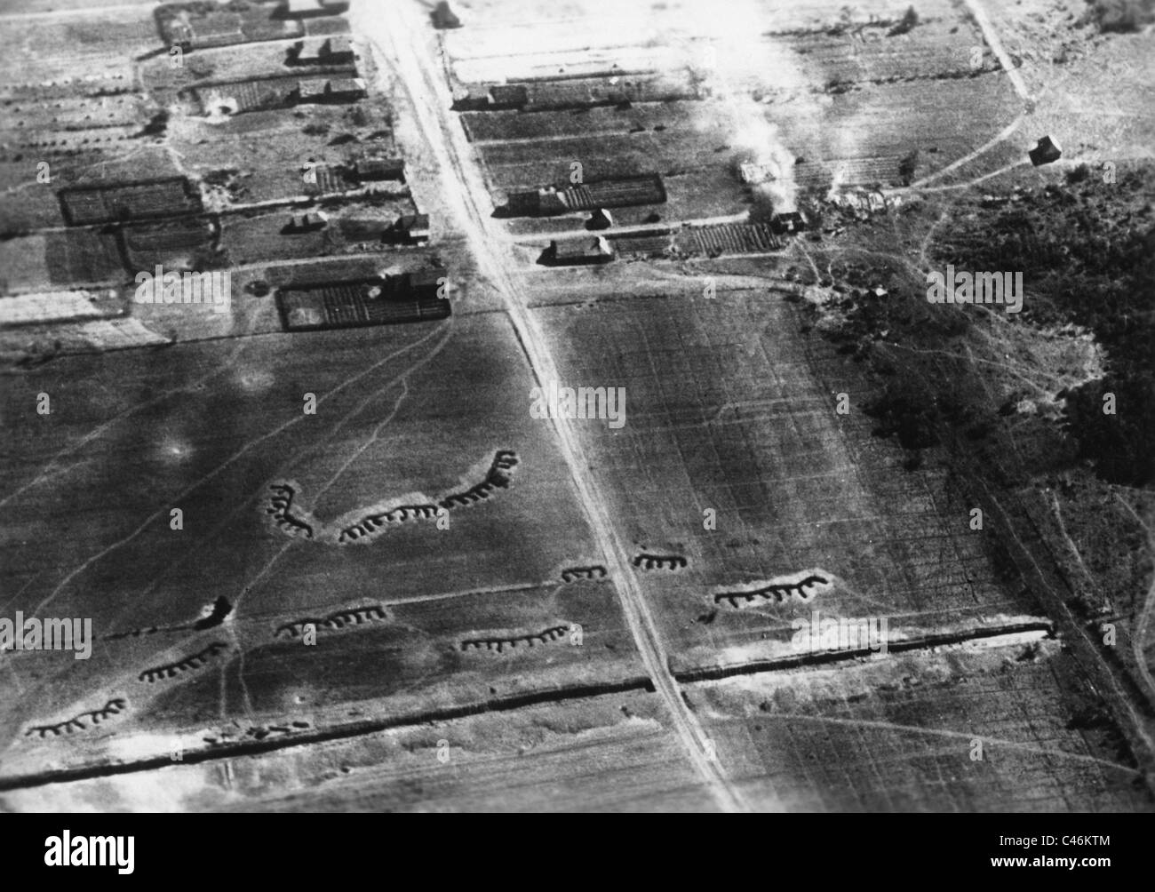 La seconda guerra mondiale: le truppe dell esercito tedesco gruppo avanzamento del Nord e combattimenti in Russia: Narva, Novgorod, Pskov 1941 Foto Stock