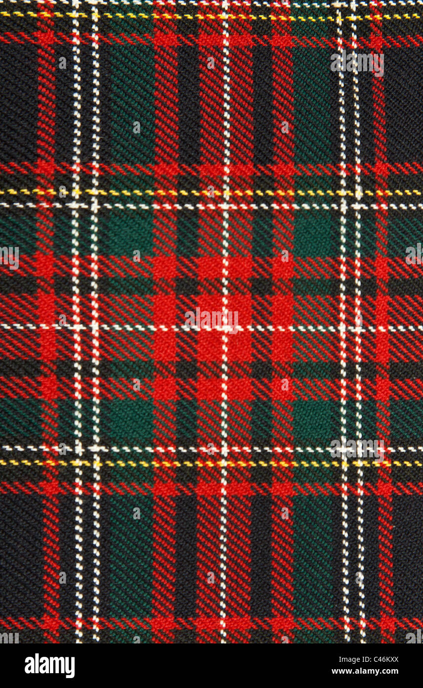 Sfondo di colore rosso scuro e plaid tessuto Foto Stock