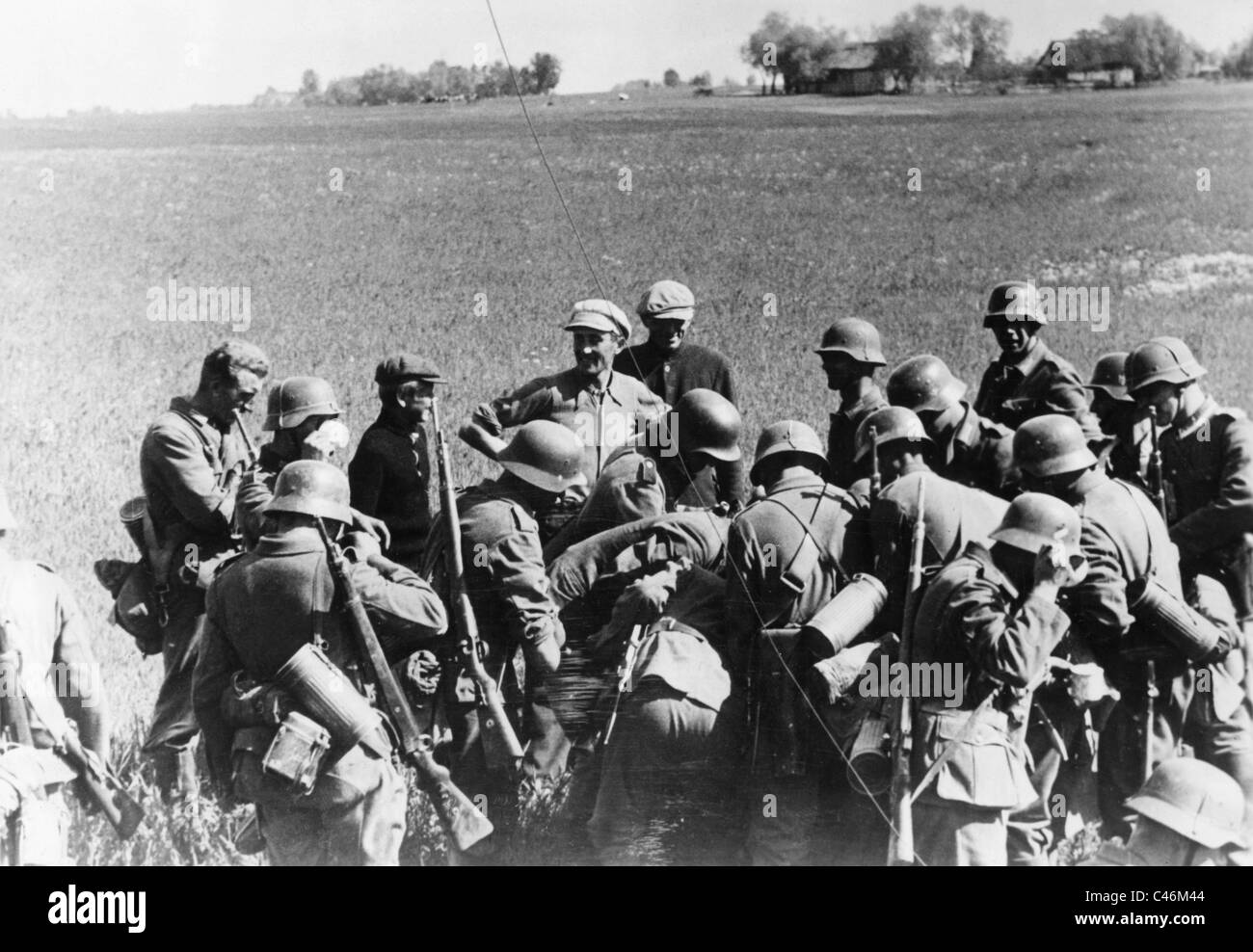 La seconda guerra mondiale: le truppe dell esercito tedesco Gruppo Nord in Lituania: Kaunas, Vilnius, 1941 Foto Stock