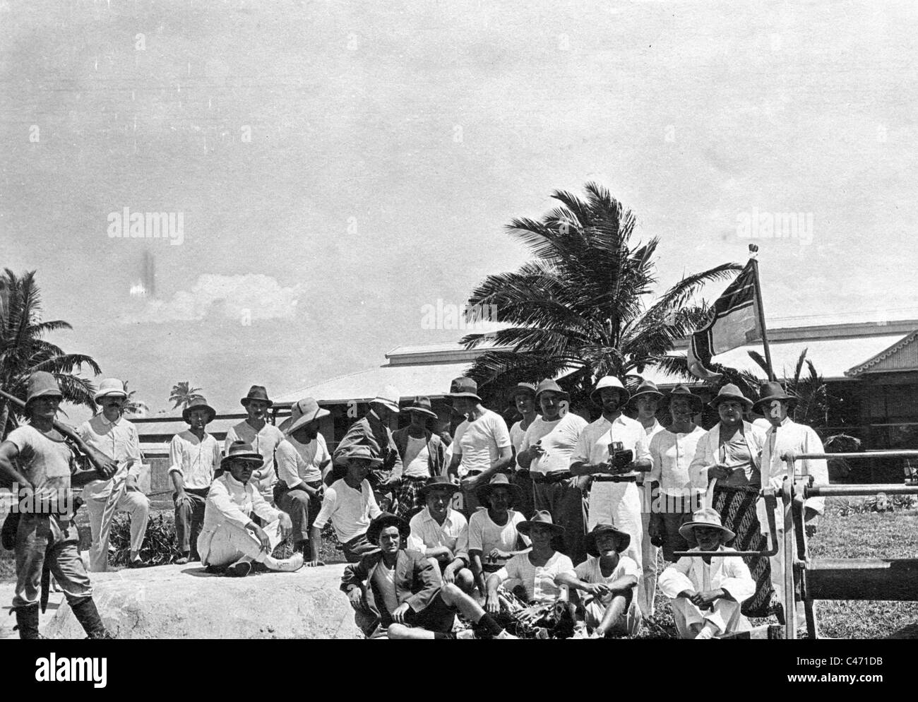 Cruiser 'Emden' nell'Oceano Indiano, 1914 Foto Stock