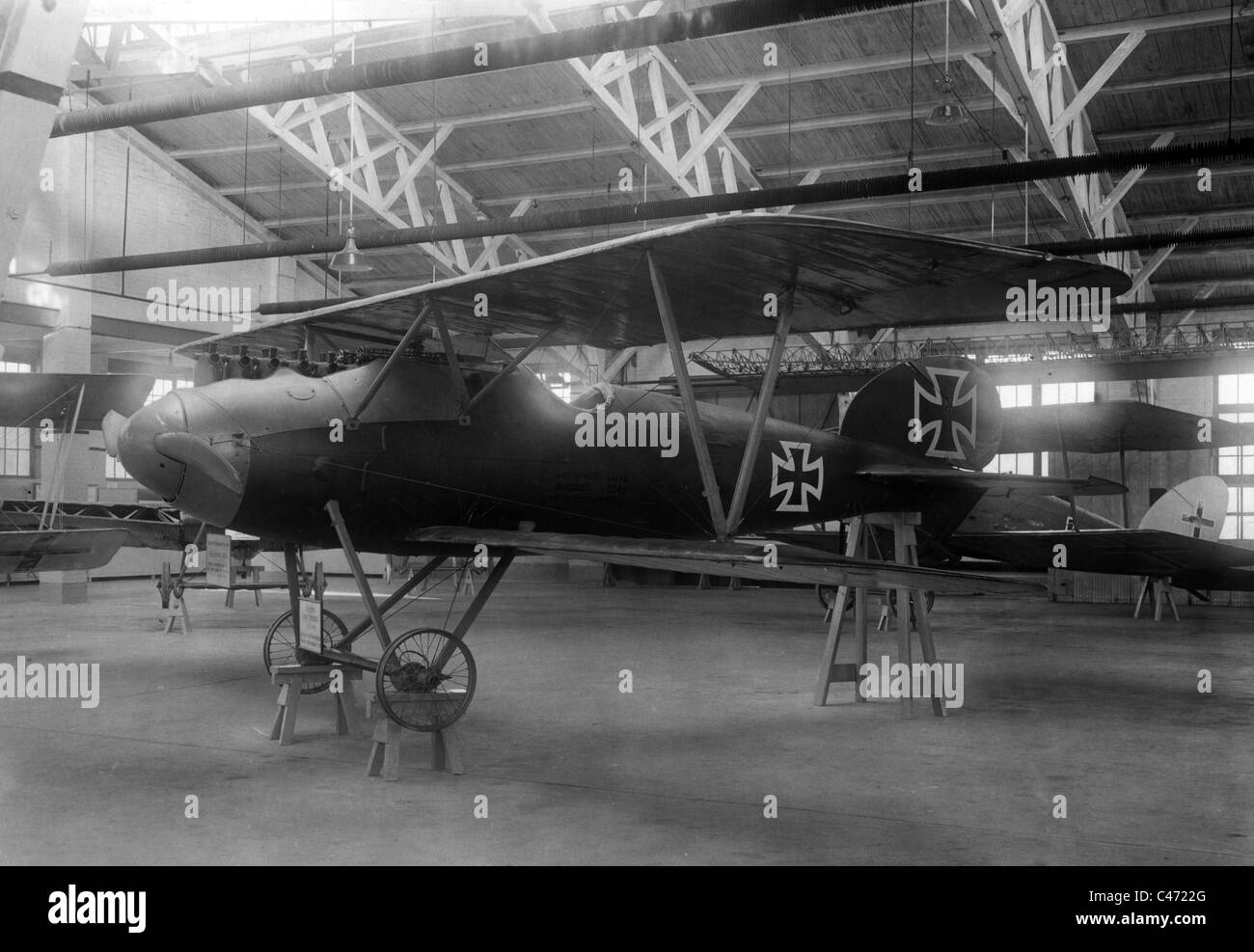 Albatros D.III nel Museo Johannisthal, 1932 Foto Stock