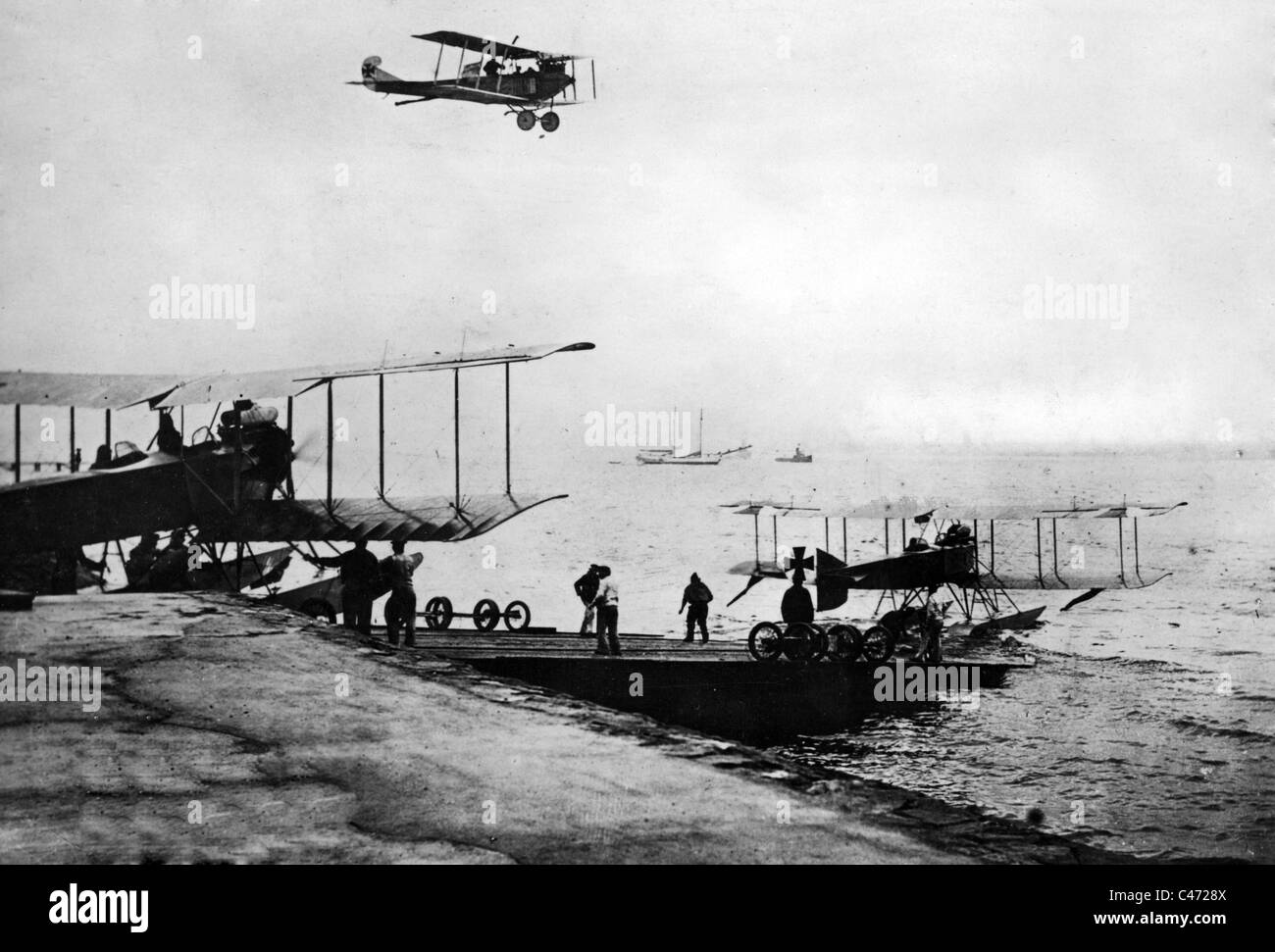 Tedesco base navale nella prima guerra mondiale, 1917 Foto Stock