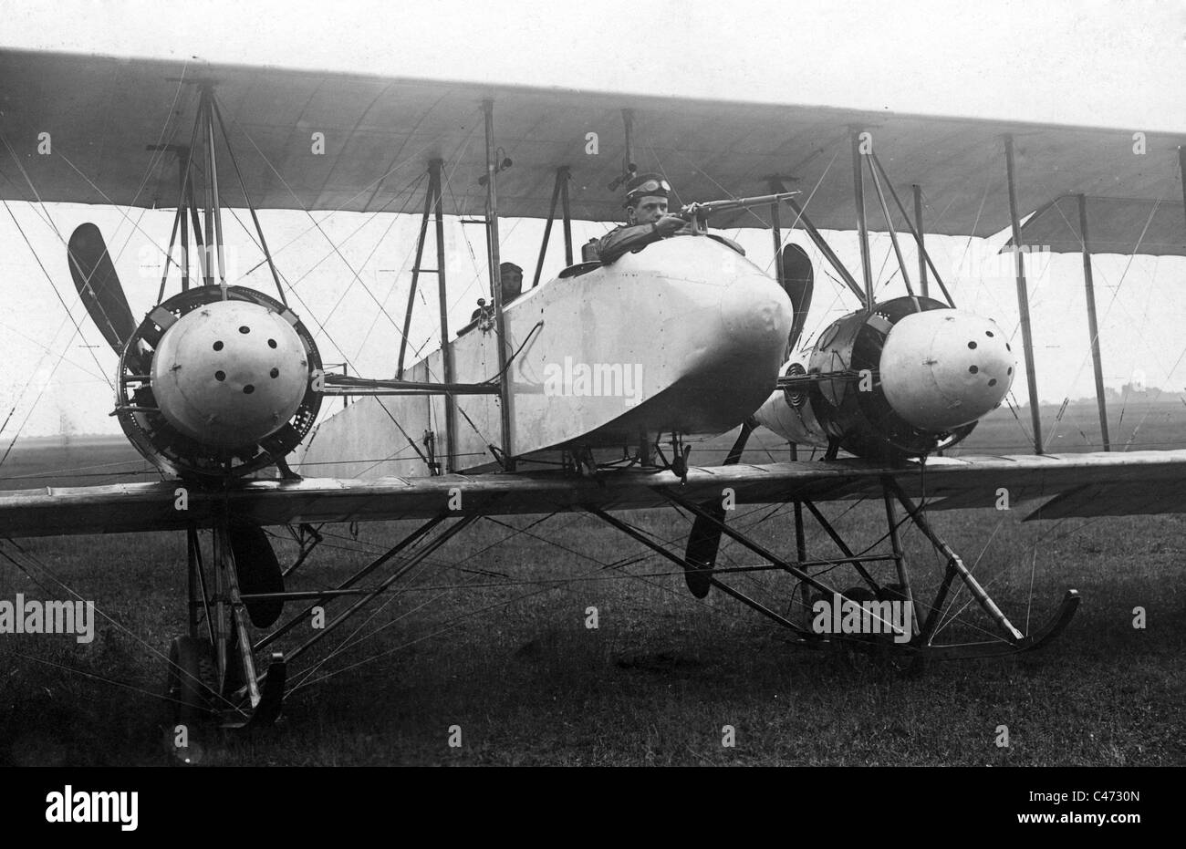 French double decker nella I guerra mondiale Foto Stock