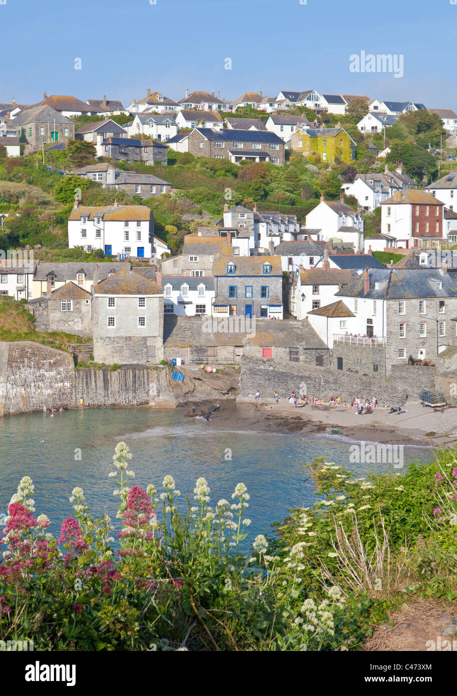 Port Isaac Bay in Cornwall, Regno Unito Foto Stock