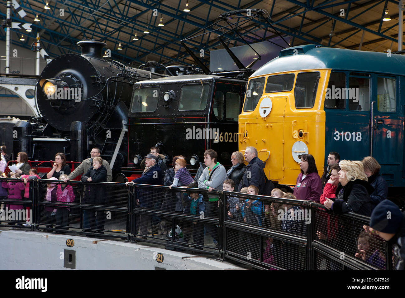 Mostra presso il Museo Nazionale delle Ferrovie di York Foto Stock
