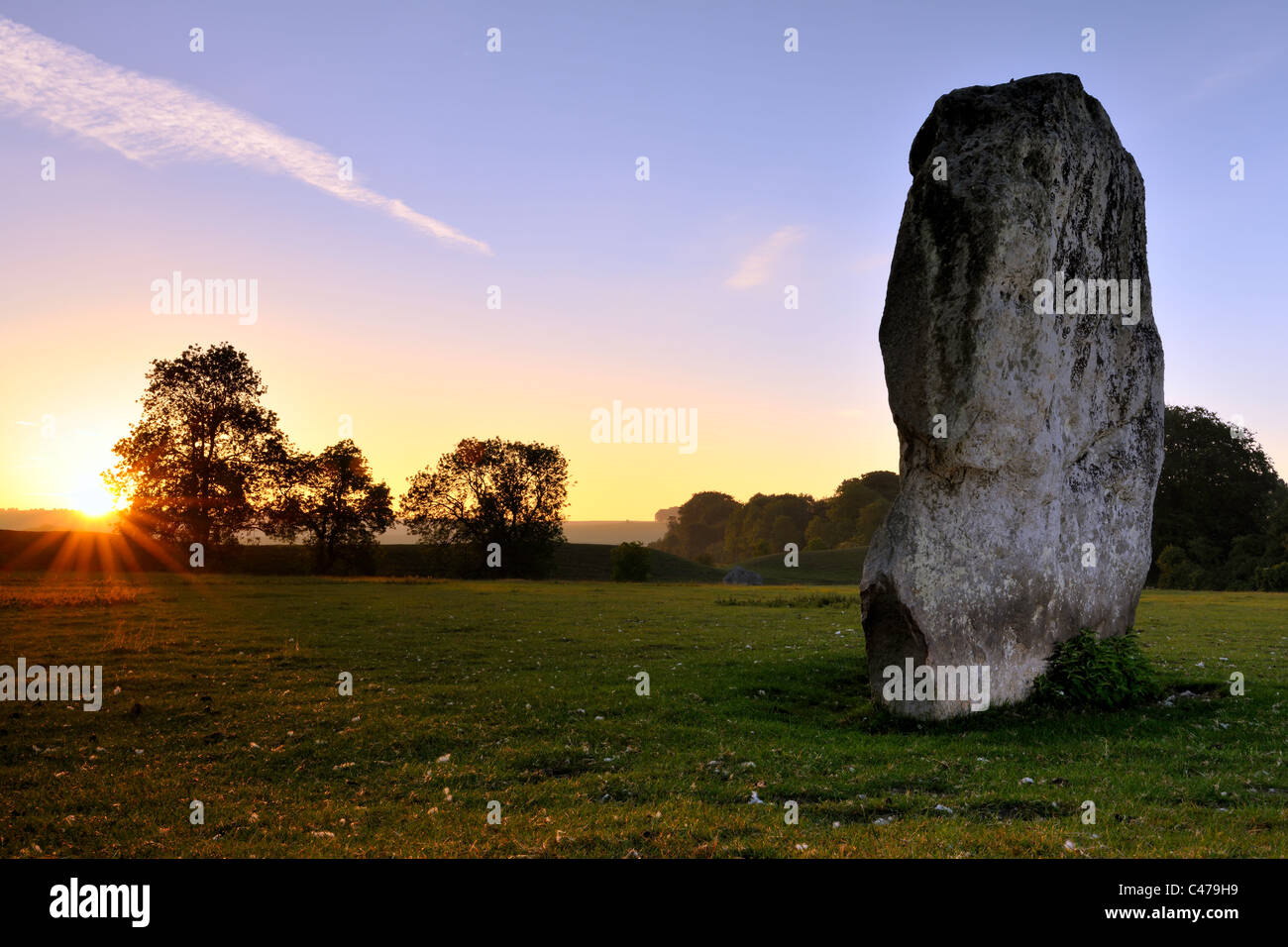 Le Pietre di Avebury - Wiltshire Foto Stock