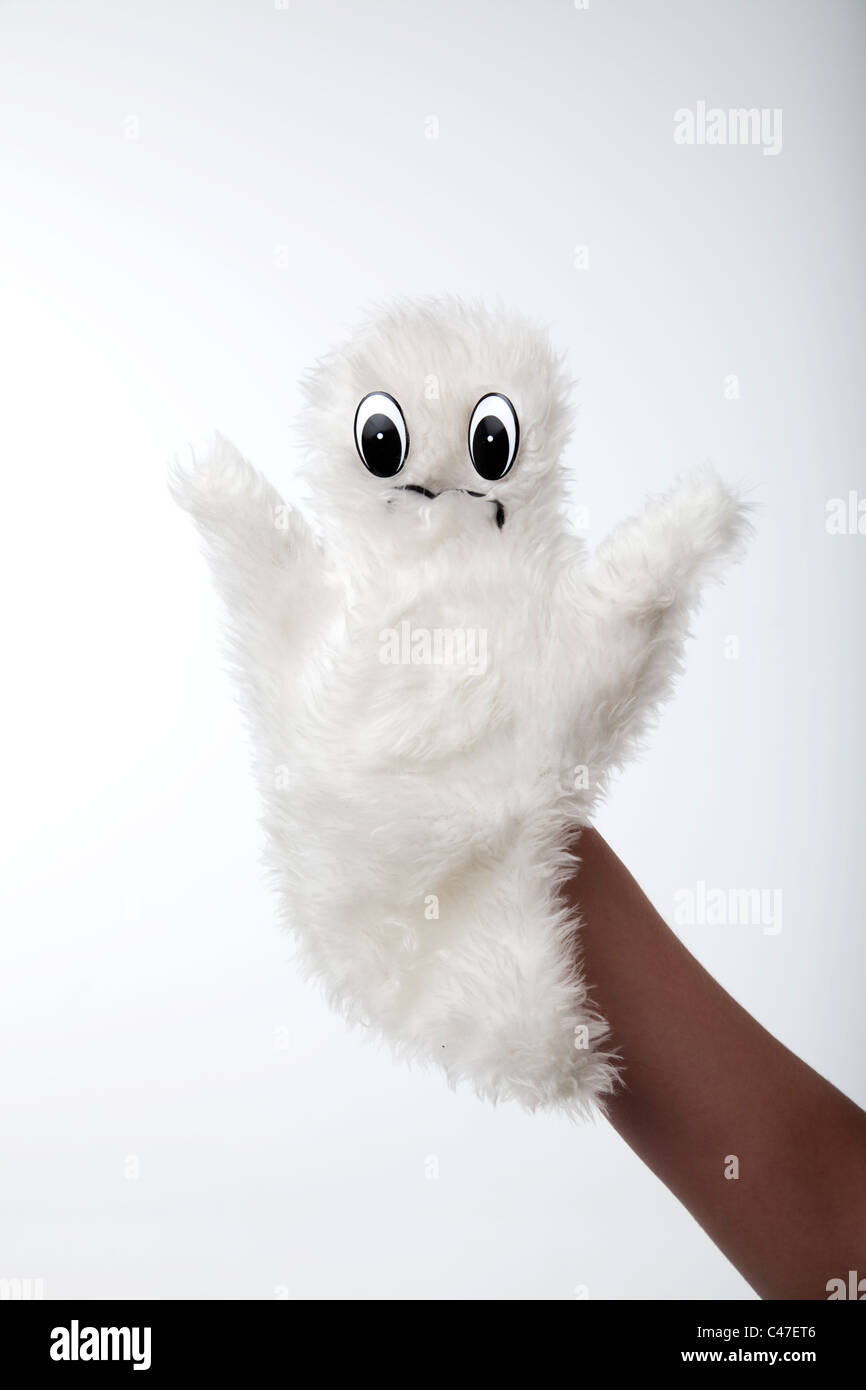 Ghost marionette a mano Foto Stock