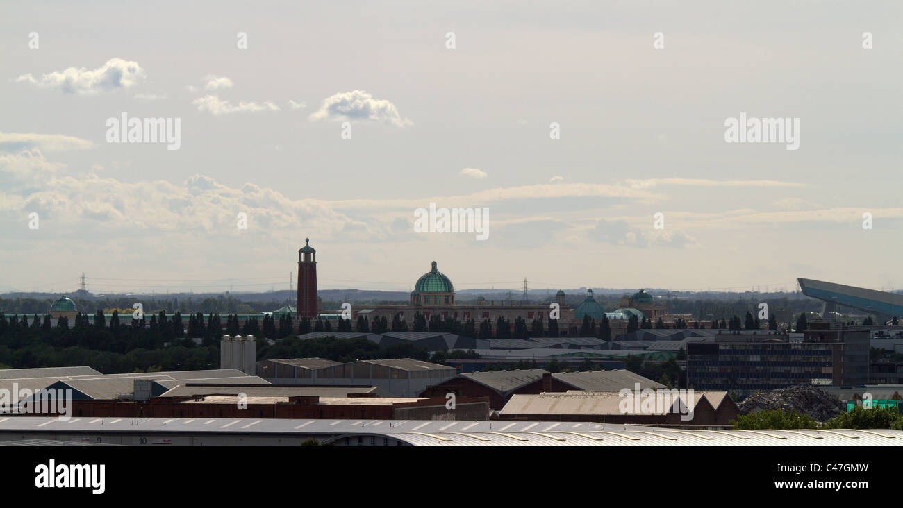 E Manchester Salford Quays Foto Stock