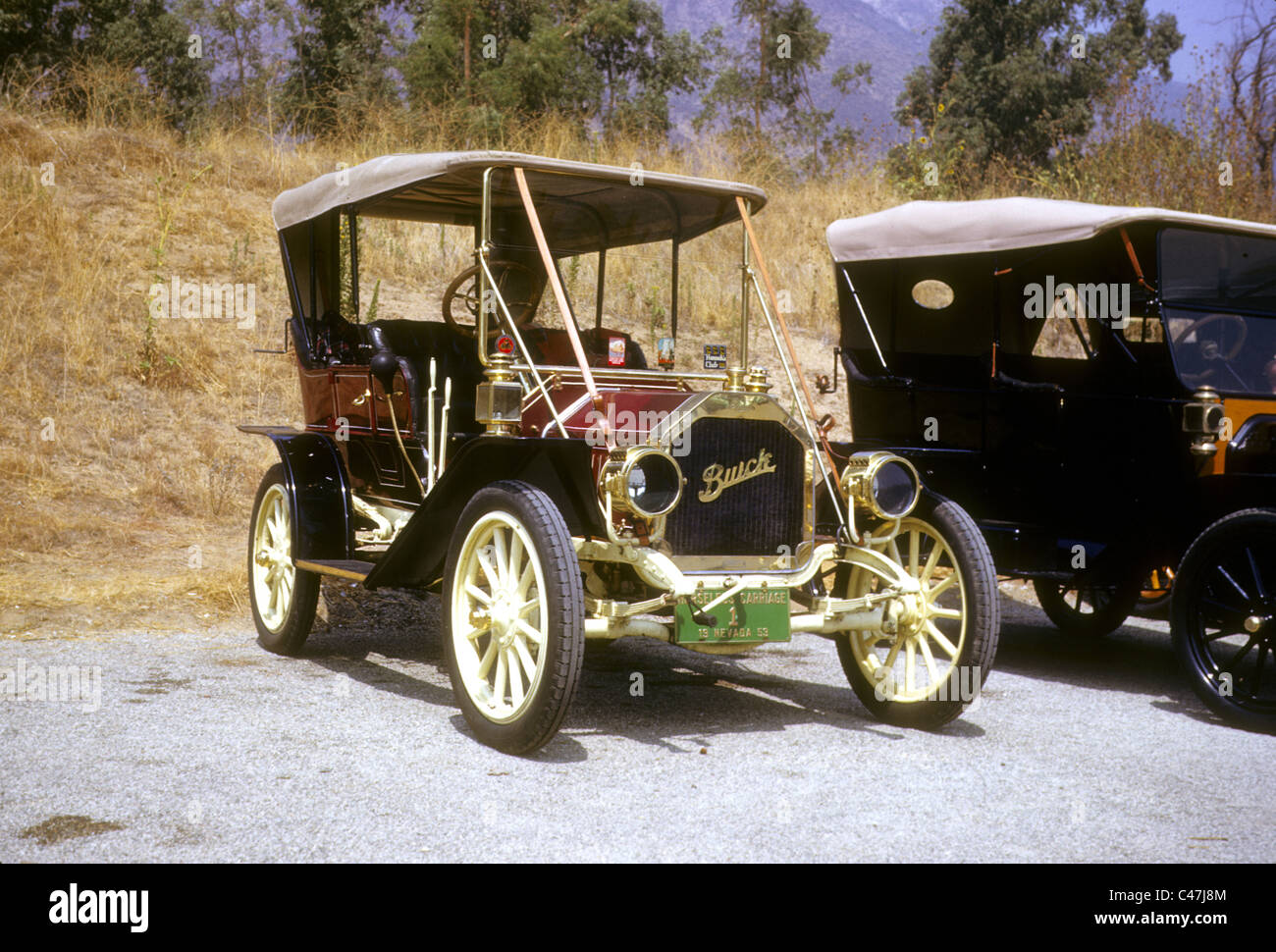 Vintage buick horseless carrello degli anni cinquanta 1910s car show Foto Stock