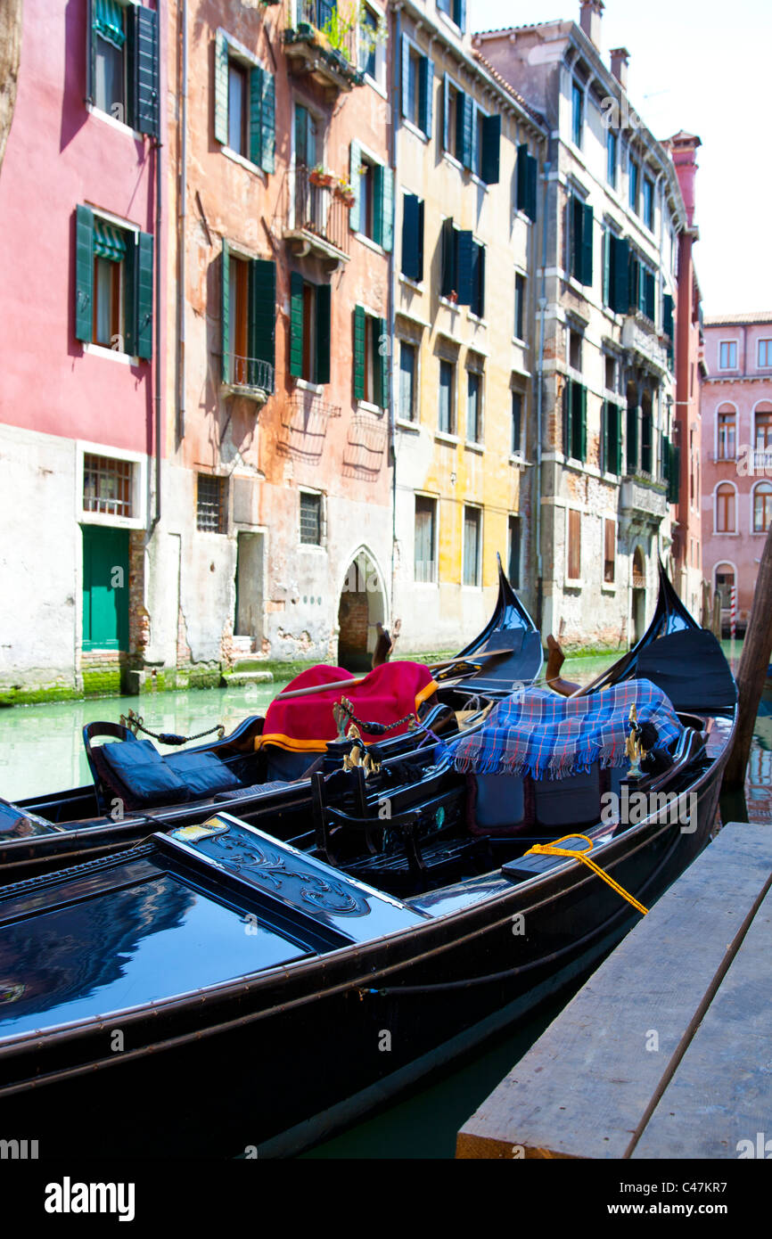 Gondola a Venezia, Italia Foto Stock