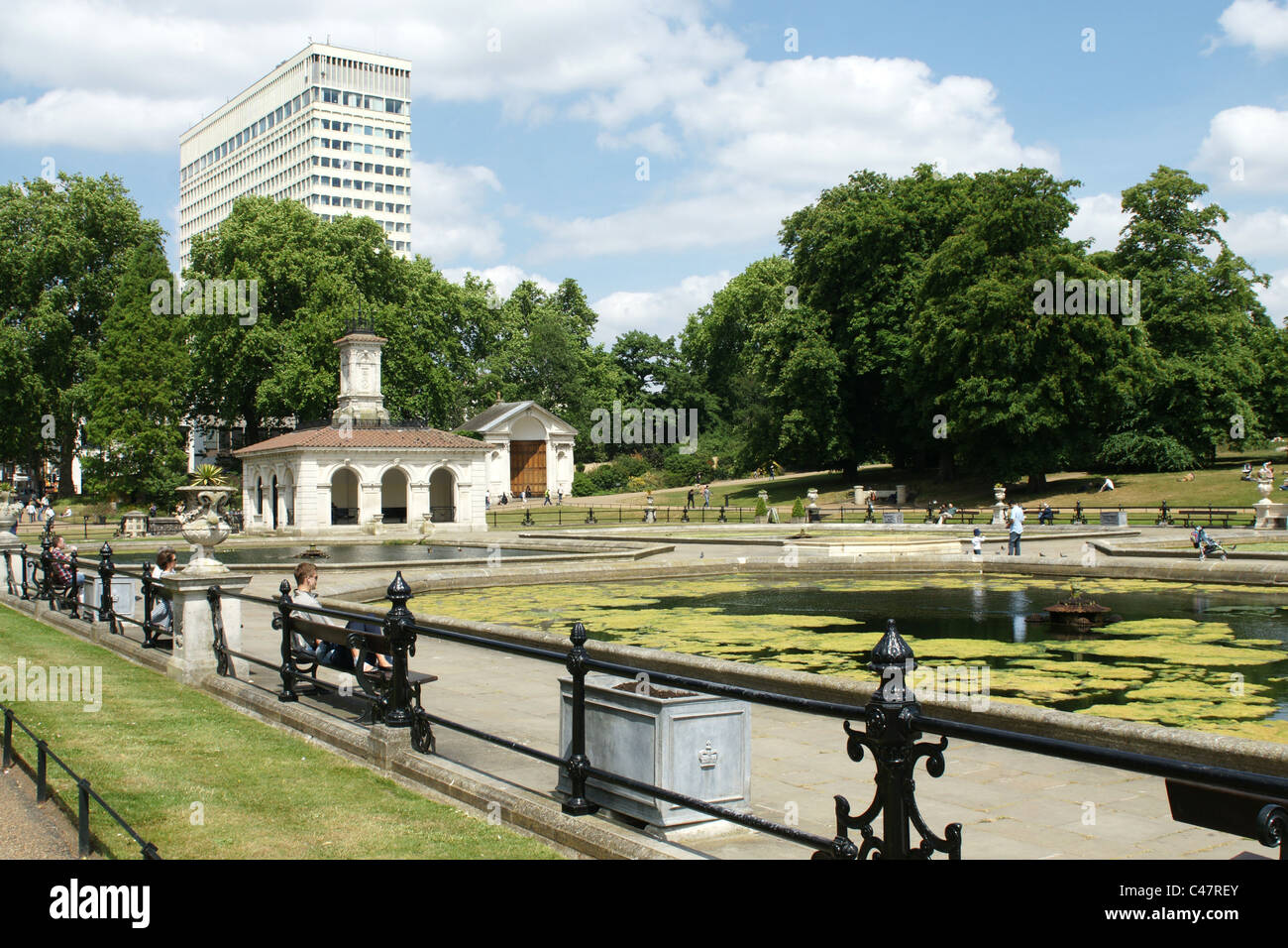 Giardini Italiani in Kensington Gardens, Londra Foto Stock
