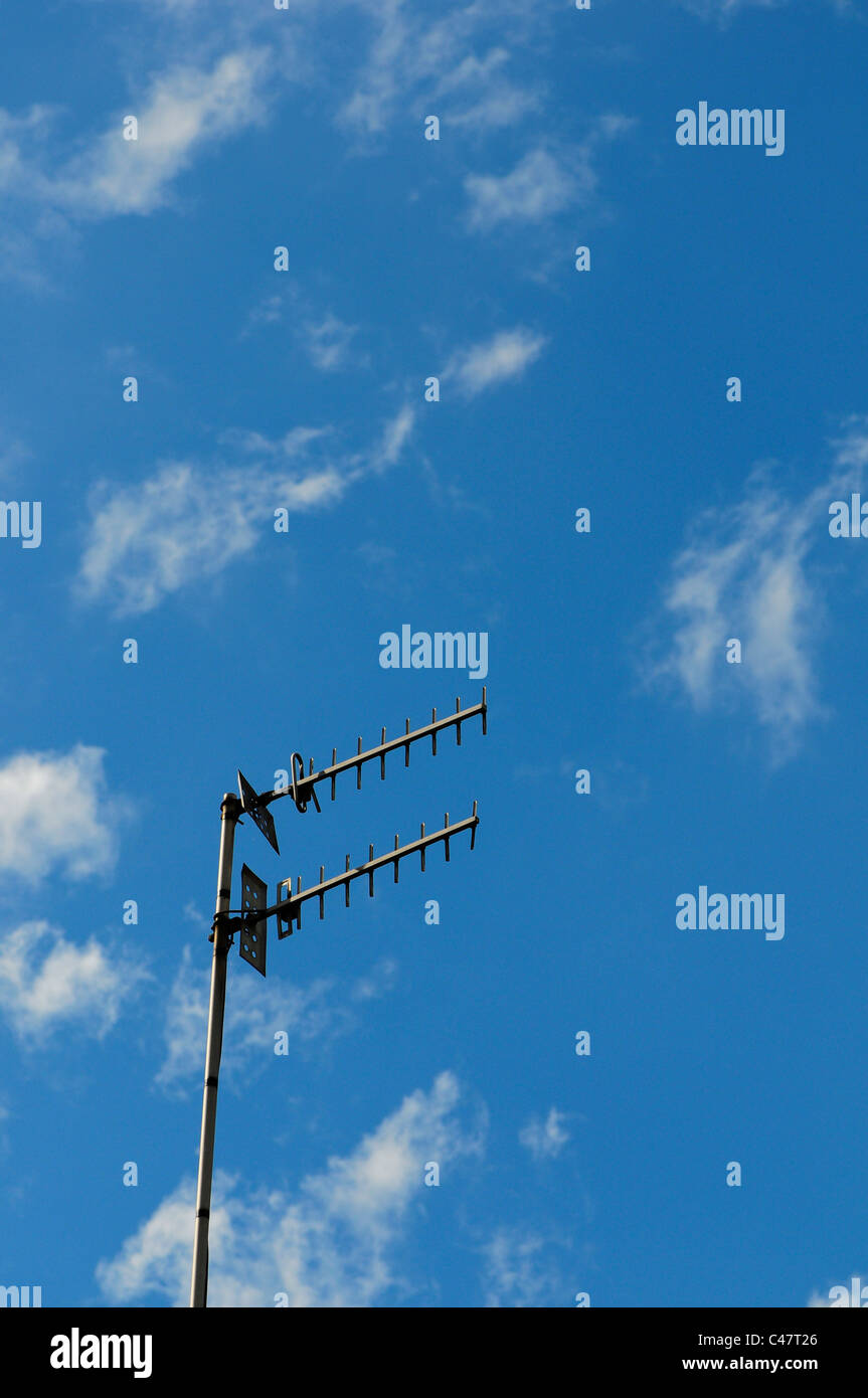 Antenna televisiva Foto Stock
