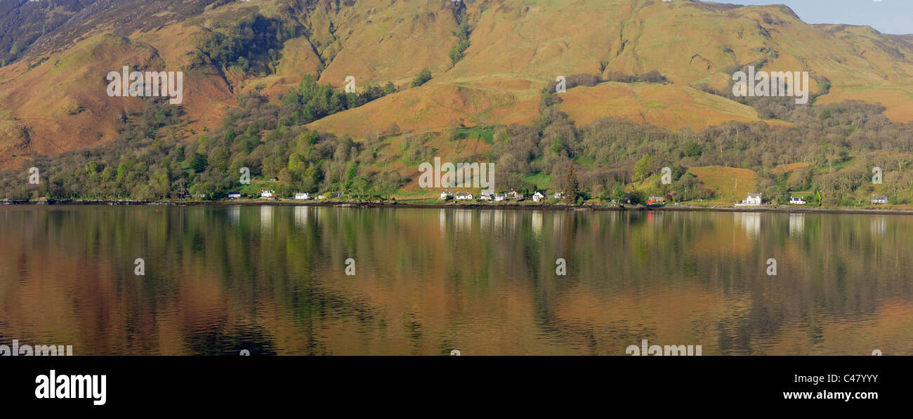 Loch Duich, Lochalsh, Shiel Bridge, regione delle Highlands, Scozia Foto Stock