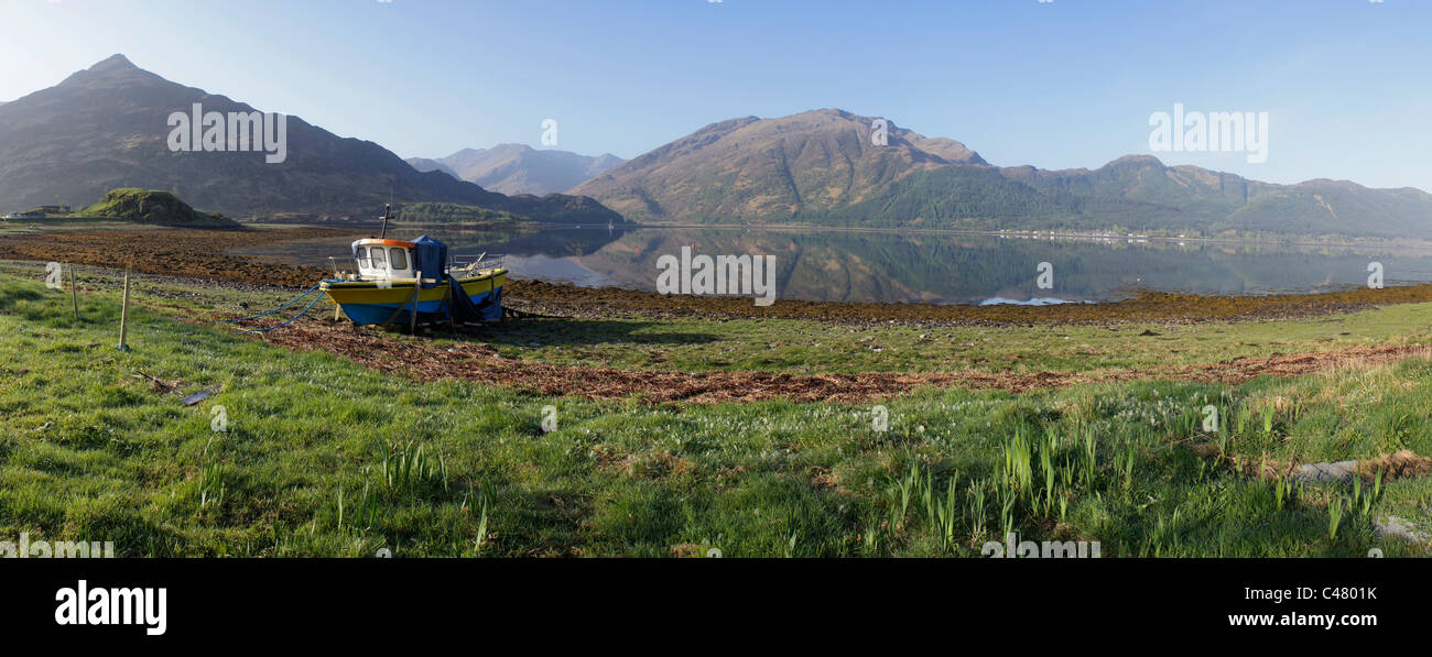 Loch Duich, Lochalsh, Shiel Bridge, regione delle Highlands, Scozia Foto Stock