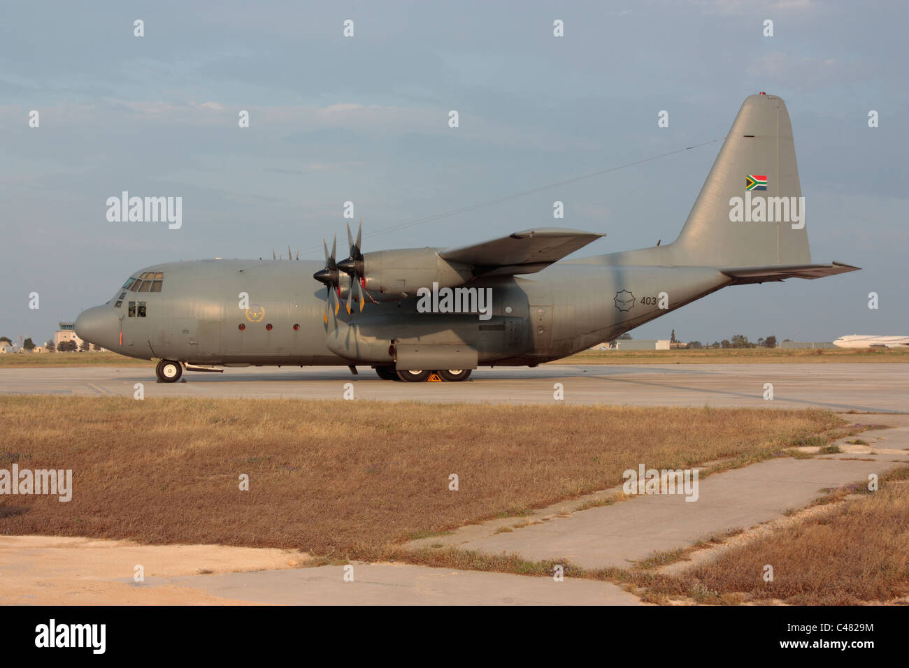Lockheed C-130BZ Hercules della South African Air Force Foto Stock