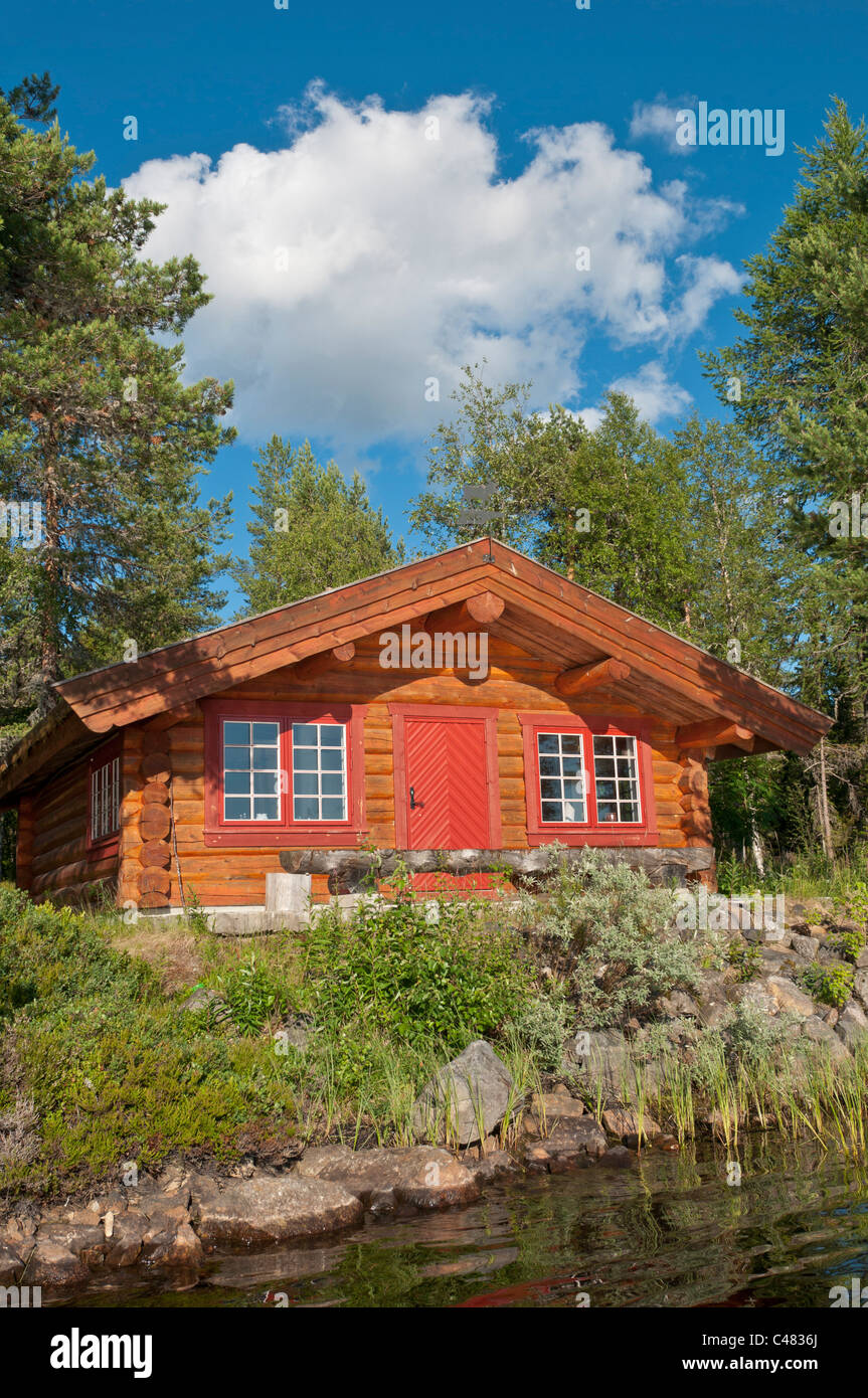 Casa in legno in Svezia Foto Stock